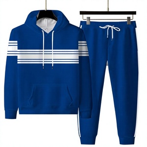 Men's Light Green Two-Piece Long Sleeve Hoodie Sweatpants Set Solid Color Casual Winter Wear Breathable 380g Polyester/Cotton - Product Image 1