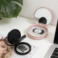 Faux cils magnétiques en cheveux synthétiques, vente en gros, personnalisables, avec aimants quantiques, demi-cils réutilisables, sans cruauté animale, sans colle