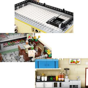 Bloques de Construcción Personalizables de Fábrica OEM, Decoración de Escritorio, Juguetes de Ensamblaje DIY, Modelo de Tienda de Jugos de Frutas, Juguete para Niños - Product Image 6