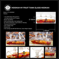Narguilé Haute Qualité Premium Fruit Design Verre Type Droit Écologique pour Bar Miroir Fait Main Fumer Verre Type Libre