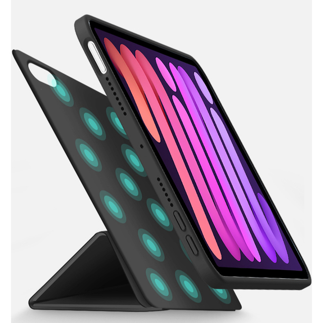 Magnetic Transparent Tpu Back Cover Cases Shockproof Pu Leather Tablet Protective Case for Ipad Mini 6