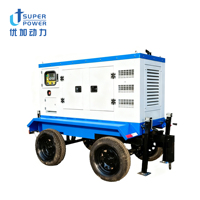 Générateur diesel sur remorque 100 kVA-250 kVA triphasé 50/60 Hz insonorisé à démarrage automatique ATS