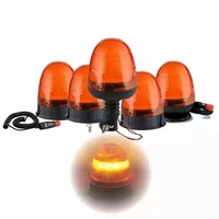 NICAR WL176A-D Nouvelle lampe de signalisation LED rotative bicolore, étanche IP65, DC12/24V, balise de signalisation routière extérieure pour voitures
