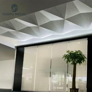 Giá rẻ giả thả trần/Tấm tường Nhôm Trần tiêu đề thiết kế cho hội trường mái trang trí - Product Image 2