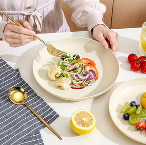 Piring Buah Dekorasi Rumah Grosir, Piring Plastik Bulat untuk Salad, Makanan Penutup, Buah, dan Makanan - Product Image 1