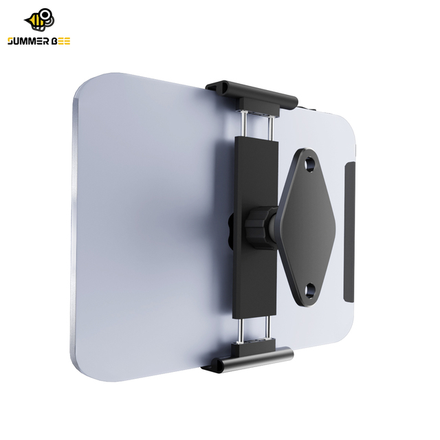 Aluminum Tablet PC Mount Cell Phone Wall Mount for 4-13inch Device Diamond Base for Wooden/Wall/Desk Holder AMPS Hole Adjustable