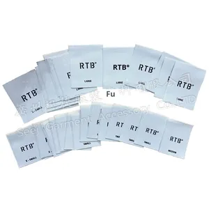 맞춤형 크로 셰 뜨개질 기계 의류 라벨 남성용 여성 의류 고밀도 컴퓨터 짠 직사각형 칼라 - Product Image 5