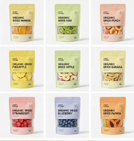 Verpakkingstas voor gedroogd fruit met aangepast logo, vochtbestendig, biologische mango, gedroogd fruit, staande pouch, digitale voedselverpakking, dierenvoer, noedels
