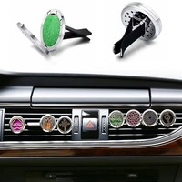 Y-3696 Clip diffuseur de parfum magnétique en acier inoxydable pour grille d'aération de voiture