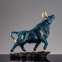 Statue de bœuf en résine, décoration d'intérieur, artisanat en résine, zodiaque 2021, bonne quantité à bon prix