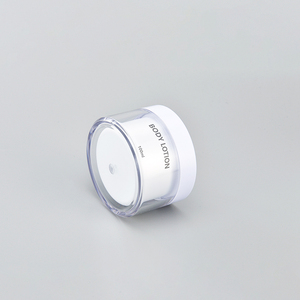 OEM Etiqueta 100ml Transparente Rosto Soro Creme PET + PP Recipiente Vazio Body Scrub Butter Sleep Mask Cosmetic Plastic Jar - Product Image 3