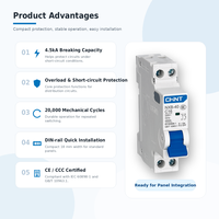 Interruptor Diferencial RCBO CHINT NXBLE-40 IEC 61009-1 AC Tipo C Curva D para Proyectos Eléctricos Comerciales