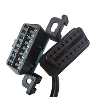 Cable de extensión OBD2 OBD, Puerto macho de 16 pines a doble cable divisor hembra de 16 Pines, adaptador de conector de coche para coches BUICK