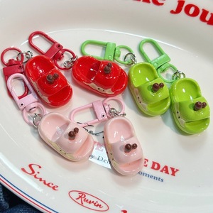 Porte-clés esthétique et amusant en forme de pomme pour elle, breloque créative en forme de fruit pour sac, porte-clés de luxe en plastique souple, cadeau pour la fabrication de bijoux - Product Image 2