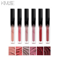 KIMUSE6 glaçure à lèvres mate de couleur mate hydratante durable tasse antiadhésive brillant à lèvres non marquant brillant à lèvres