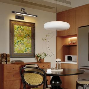 Applique murale moderne en aluminium noir, lumière LED rectangulaire 3500K blanc chaud, dimmable, à montage en surface pour salon - Product Image 2