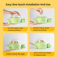 Distributeur de nourriture interactif pour animaux de compagnie, jouet de distribution automatique en forme de petite tortue pour chats et chiens