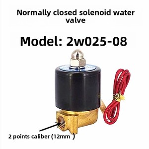 Vanne solénoïde normalement fermée <span class=keywords><strong>1</strong></span>/8'' <span class=keywords><strong>1</strong></span>/4'' 3/8'' <span class=keywords><strong>1</strong></span>,0 pouce 2 pouces pour eau et air AC220V DC24V/DC12V, vanne bidirectionnelle à fil de cuivre - Product Image 2