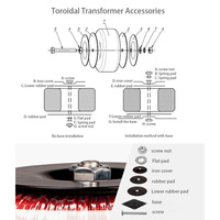 Transformador de Potencia Toroidal Personalizado OEM de 700VA, 110V/220V Doble Primaria, Salida de 48V
