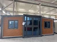 Maison préfabriquée modulaire pliable de haute qualité de 20, 30 ou 40 pieds, 2-3 chambres, maison mobile extensible, appartement en conteneur, villa