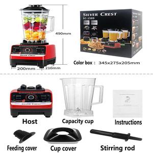 4500W Pure Copper Motor Blender 2 in 1 Silver Crest <strong>Moulinex</strong> Food Processor, Electric Smoothie Mixer Meat <strong>Grinder</strong> for Kitchen - Product Image 3