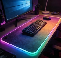Tapis de souris RGB de haute qualité Tigerwings, tapis de souris E Certificate personnalisé, taille XXL, tapis de souris de jeu LED RGB