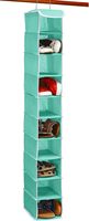 Simple Houseware Moderne 10 Étagères Suspendus Organisateur De Chaussures Turquoise Double Tissu Durable pour Salon Placard De Stockage