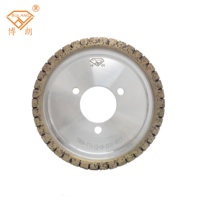 Roue diamantée segmentée de haute qualité 175*12*10 en forme de coupelle pour machine à rectifier le verre à double bord droit
