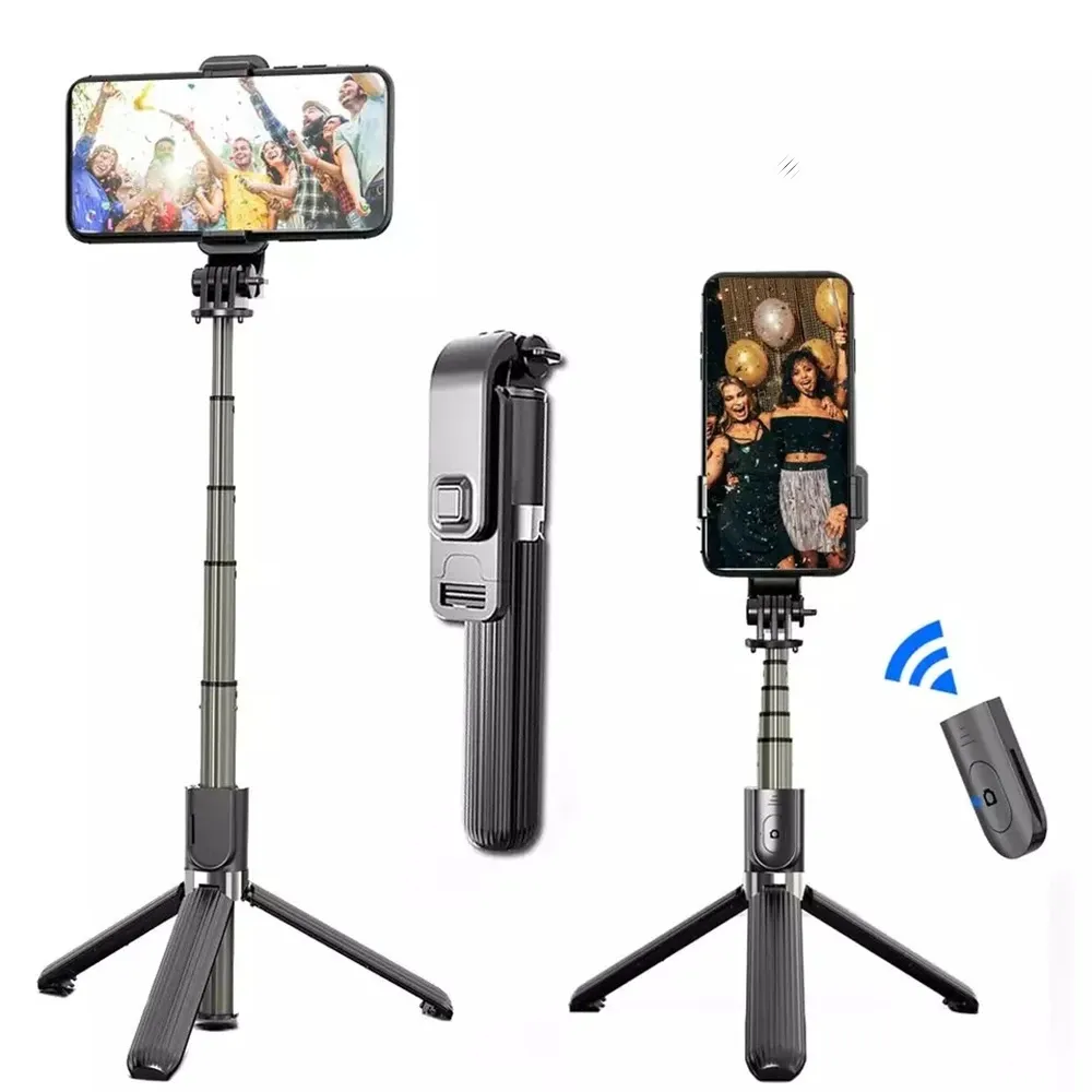 Tongkat Tripod L03 Universal Portabel, Tongkat Selfie L03 Universal untuk Pengambilan Foto Ponsel Siaran Langsung, Tongkat Tripod Remote Control Nirkabel