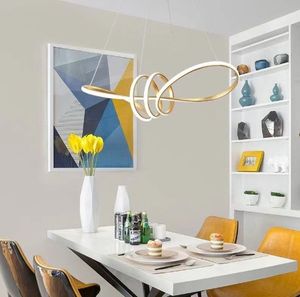 Bahe ไฟเพดาน LED สีดำแบบทันสมัย, โคมไ<span class=keywords><strong>ฟ</strong></span>แขวนเพดานแบบวงแหวน2วงสำหรับห้องโถง - Product Image 2