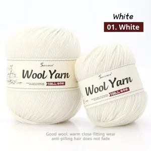 Sợi len Merino 100% siêu mềm, bán chạy, dùng để đan móc áo len, khăn quàng cổ tự làm và may vá - Product Image 6