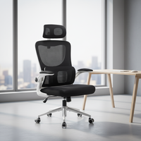 Chaise de bureau ergonomique pivotante en tissu respirant, personnalisable et économique, pour salle de réunion