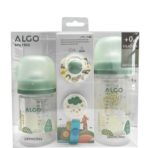 Set di 4 biberon ALGO Hotsale con catena per ciuccio, regalo per neonati - Product Image 4