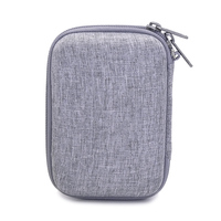 Organisateur de câbles, étui de rangement pour écouteurs, pour voyage, étui zippé portable, étanche, pochette pour chargeur avec poche en filet