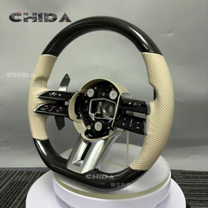 Volant en cuir et carbone personnalisé Dragonfly pour <span class=keywords><strong>Mercedes</strong></span> Benz AMG GT 63 S W205 W166 W177 W204 W217 W222 C63 E63 S63 - Product Image 5