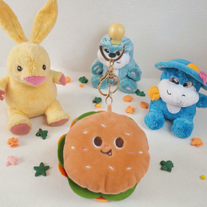 Tùy Chỉnh Dễ Thương Phim Hoạt Hình Búp Bê Sang Trọng Keychain Hot Dog Pháp Khoai Tây Chiên Xe Mặt Dây Chuyền Mini Túi Thú Nhồi Bông Đồ Chơi Cho Những dịp Sinh Nhật - Product Image 3