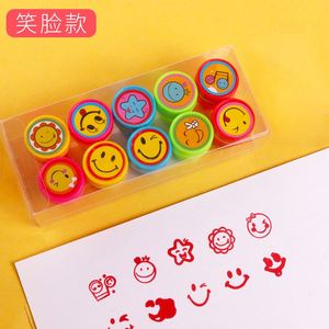 Medallón Infantil Pequeño con Dibujos Animados, Lindo, para que los Maestros lo Usen para Imprimir Tareas, Sello de Maestra con Flor Roja para Bebés de Jardín de Infancia - Product Image 5