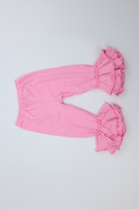 Qingli OEM Custom Factory per l'autunno e la primavera <span class=keywords><strong>pantaloni</strong></span> a zampa di elefante morbidi e comodi da ragazza tinta unita in bambù plissettato - Product Image 2