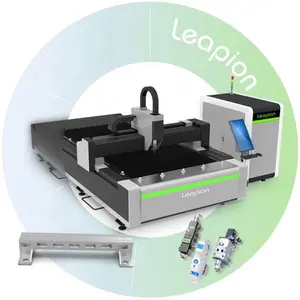 Leapion Ready To Ship!! CE Full Covered Sheet Metal Laser Cutting Machine Price 3000X1500