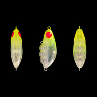 Leurre de pêche dur OEM 35mm 3.9g, type crayon coulant, mini-insecte, avec bille d'acier fixe, pour truite, matériel de pêche artificiel