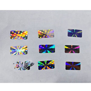 Etiqueta Adhesiva Redonda Holográfica de Color Verde con Impresión Personalizada de la Marca Genetic Peptides - Product Image 4
