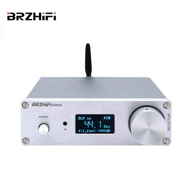 BRZHIFI Mini Size Car Amplifier Dual Core ES9038 DSD512 USB BT5.0 LDAC Car Home Hifi Decoder