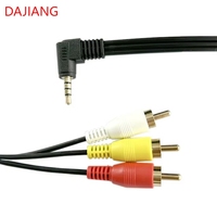 DAJIANG disesuaikan kabel AV Stereo RCA 3RCA 3RCA Aux Audio Video Ekstensi PVC jaket pria KE pria untuk kamera speaker DVD