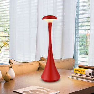 Lámpara de Escritorio Moderna de Metal, Pequeña, para Dormitorio, Mesita de Noche, Sala de Estar, con Aspecto de Alta Gama, Larga Duración, Luz Nocturna LED Táctil, Simple - Product Image 4