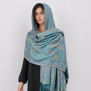 2025 lunga moda donna accessorio di protezione solare abito da sera matrimonio stile etnico anacardi fiori modello scialle sciarpa - Product Image 1