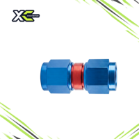 Adaptateur coudé femelle à raccord droit AN3 à AN12 en aluminium anodisé bleu et rouge pour systèmes de refroidissement de carburant et d'huile hydraulique OEM