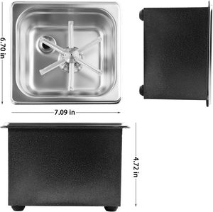 Lavador de vasos automático de acero inoxidable con grifo de descarga para vasos de cerveza/café, accesorios para bebidas, equipo de catering - Product Image 1