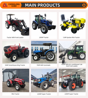 Tracteur de Jardin Mini 40 CV à Prix d'Usine, Moteur Diesel Intelligent, 4x4, Direction Hydraulique, Suspension à Trois Points Post-Positionnée 540/720