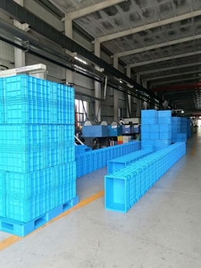 Lớn nestable nhựa lưu trữ Thùng <span class=keywords><strong>Stackable</strong></span> và bền doanh thu hộp có thể tái chế hậu cần quản lý container - Product Image 6