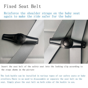 Car Seat Acessórios Criança Segurança Shoulder Strap Ajustador Retainer com Chest Buckle Lock para carrinhos de bebê - Product Image 2